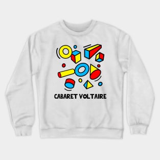 CABARET VOLTAIRE - 80s Styled Poster Design Crewneck Sweatshirt